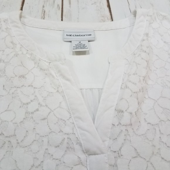 Liz Clairborne Sleeveless White Tank - Picture 3 of 12